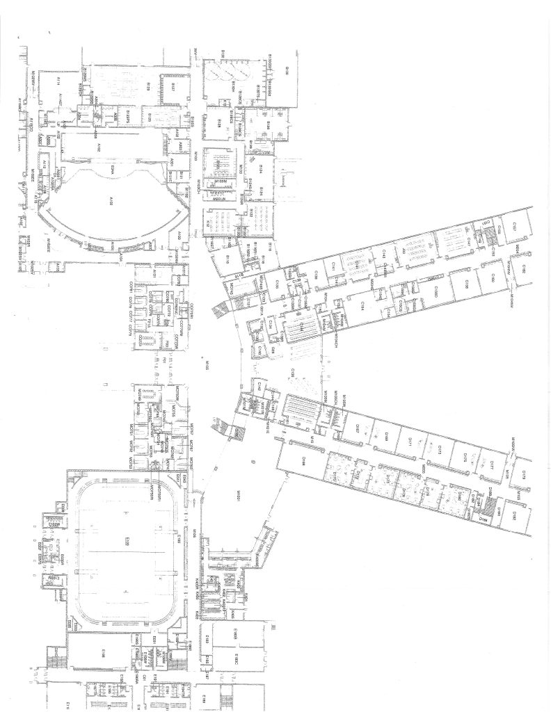 A map of the main floor of CVHS.